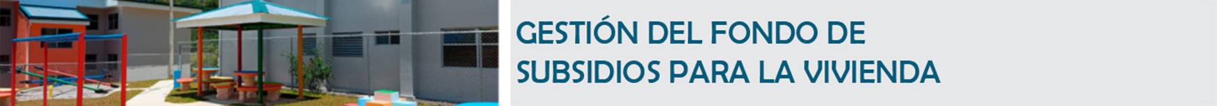 T&iacute;tulo: Gesti&oacute;n del Fondo de Subsidios para la Vivienda.