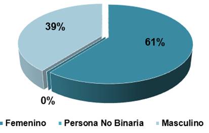 Gr&aacute;fico con el porcentaje de bonos de vivienda otorgados en el 2020 por G&eacute;nero del Jefe de Familia.