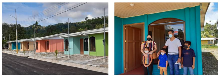 Fotograf&iacute;as del proyecto de vivienda entregado Kil&oacute;metro 20 en Golfito.