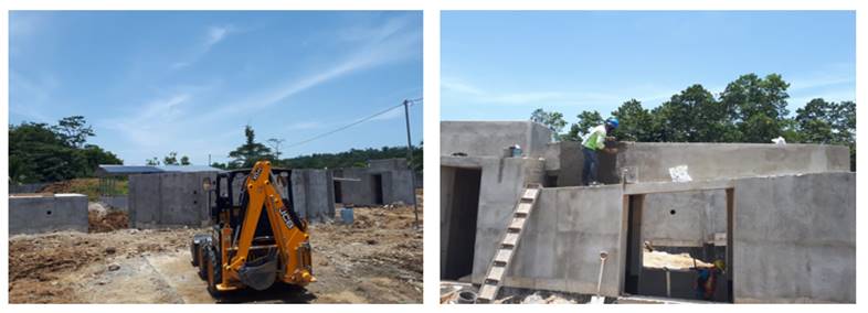 Fotograf&iacute;as de las obras en desarrollo del proyecto de Bono Comunal Lim&oacute;n 2000.