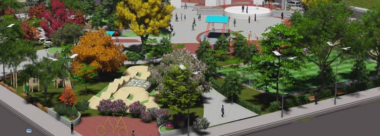 Render de c&oacute;mo quedar&aacute;n las obras en Parque Los Chiles.